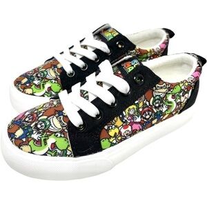 Super Mario Brothers Game Over Nintendo Lace Up Shoes New with Tags Boy or Girls